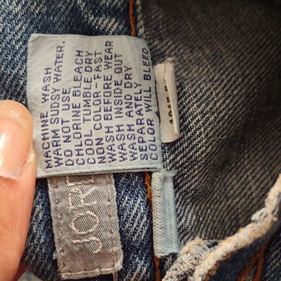 Vintage Jordache Size 13 High Rise 100% Cotton Jeans - Picture 12 of 16